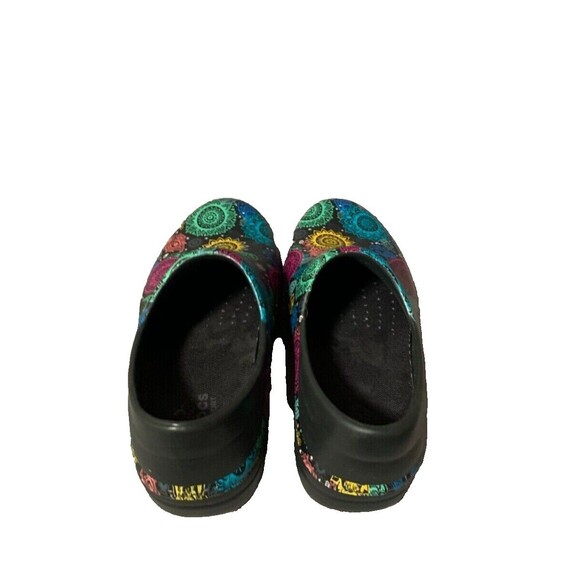 Crocs Clogs Womens 6W Neria Pro 2 Graphic Work Black Multi Floral Colorful Boho - Picture 9 of 10